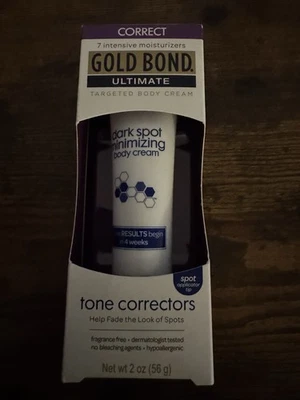 Crema corporal minimizadora Gold Bond Ultimate Dark Spot correctores de tono 2 oz nueva en caja Foto 1 de 2