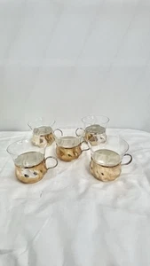 Vintage German Schott Mainz Gen JENA-er Tea Glass Cup Set of 5 - Picture 1 of 8