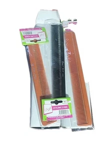 Diane #37 Taper Cutting Hair Comb Flexible Plastic 7-1/2" 3× COMBS - Picture 1 of 9