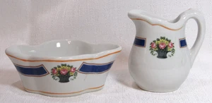 Buffalo China USA Made for The Mayflower Washington DC Creamer Open Sugar GC - Picture 1 of 13