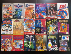 near-mint lot of complete in box nintendo nes games ALL NR-MINT TITLES - Picture 1 of 15