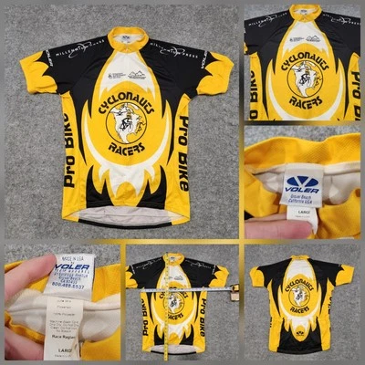 Camiseta deportiva de ciclismo de colección Cyclonauts Racers para hombre L grande Voler Bike hecha en EE. UU. Foto 1 de 4
