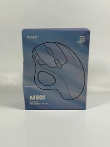 Nulea M501 Wireless Trackball Mouse Bluetooth USB Ergonomic – New Sealed - Picture 1 of 3