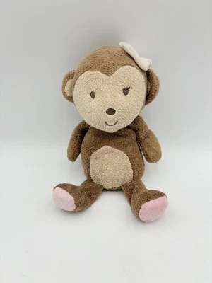 Just One You Monkey Plush Pink Flower Stuffed Toy 9" - Image 1 of 4