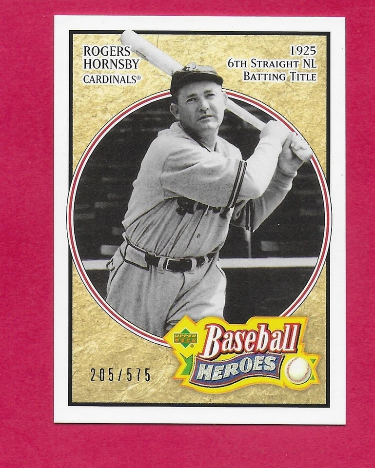 2005 Upper Deck 棒球英雄 #173 Rogers Hornsby #ed/575 — 第 1/1 张图片