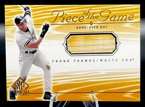 2000 Upper Deck Piece Of The Game #FT Frank Thomas Game Used Bat White Sox - Picture 1 of 2
