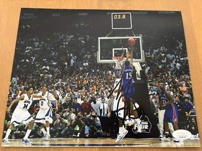 Kansas Jayhawks Mario Chalmers firmado 8x10 NCAA CHAMPIONS 2008 JSA certificado de autenticidad auténtico Foto 1 de 2