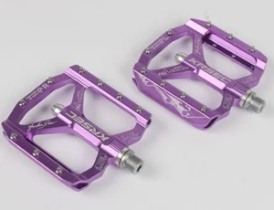 KRSEC Aluminum Road MTB Mountain Bike XC AM Bicycle Pedal Bearing Flat Pedals - Picture 1 of 16