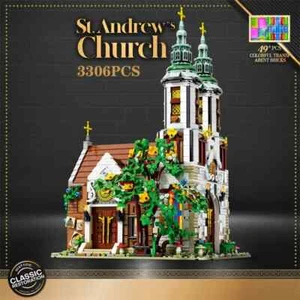 3306PCS St. Andrew's Church Building Block Medieval European Church Model Bricks - Picture 1 of 6