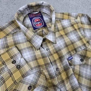 Dixxon Flannel Co The Lager Mens 2XT Multicolored Plaid Flannel Shirt Pockets - Picture 1 of 10