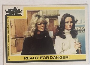 Charlie’s Angels Trading Card 1977 #78 Jaclyn Smith Farrah Fawcett