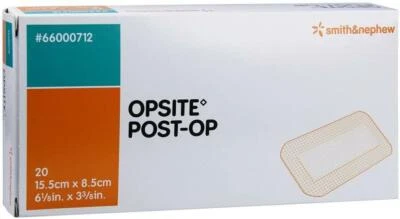 Opsite Post-Op Dressing 15.5x8.5cm Pack of 5, 10 or 20 Absorbent Waterproof