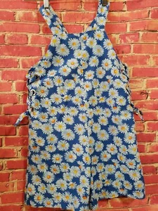 Zara kids Soft collection 11/12 Blue Floral Cropped Girls Romper Sleeveless - Picture 1 of 11