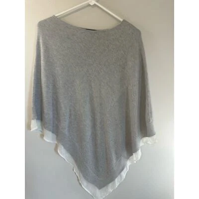 The Limited Women's M/L Grey Poncho with Sheer Beige Lining Nursing Cover - Image 1 of 4