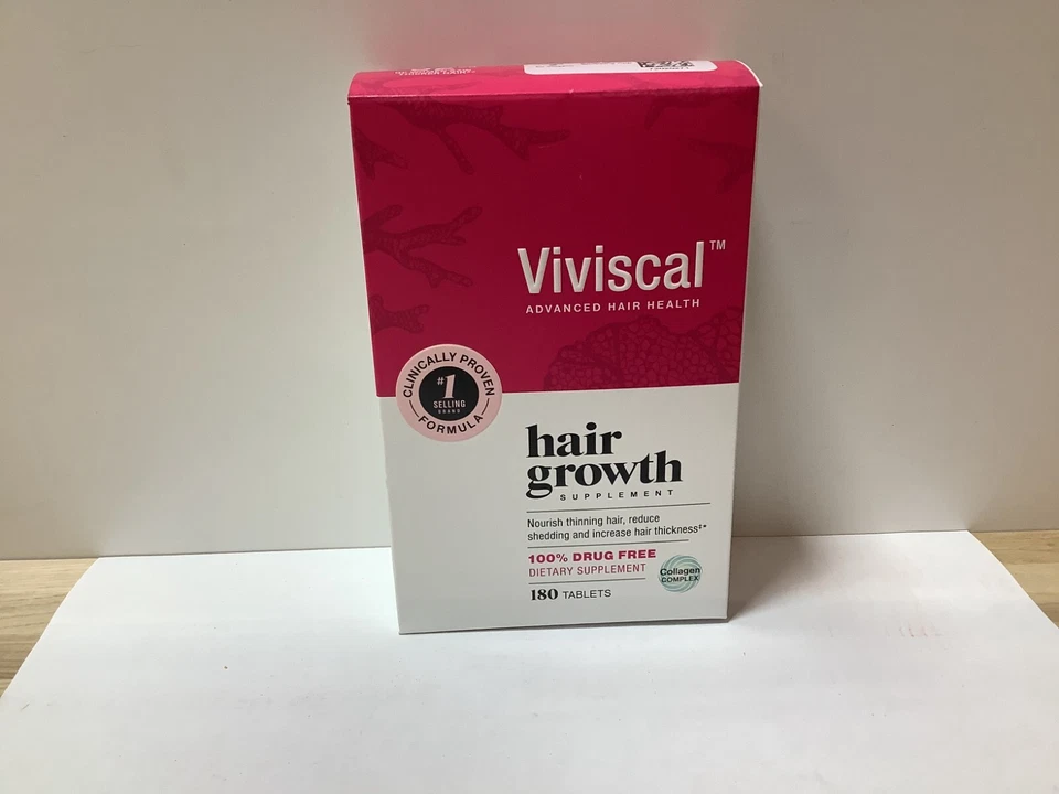 Viviscal Hair Growth Supplements for Women Thicker 180 Count (Pack of 1)