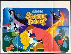 Sleeping Beauty ORIGINAL Quad Movie Film Cinema Poster Walt Disney RR - Picture 1 of 9