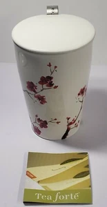 Tea Forte KATI Cherry Blossom Cup Loose Tea Brewing System Ceramic Infuser New - Picture 1 of 12