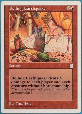 Rolling Earthquake Portal Three Kingdoms HEAVILY PLD Rare CARD (305900) ABUGames - Image 1 of 2