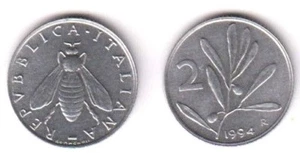 1994 Italien Lire 2 Olivenbaum Fior di Conio Unc stammt aus Set - Bild 1 von 1