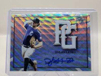 2021 Leaf Perfect Game True Chrome Wave 5/10 Dylan Lesko #1 Pick Padres - Image 1 of 4