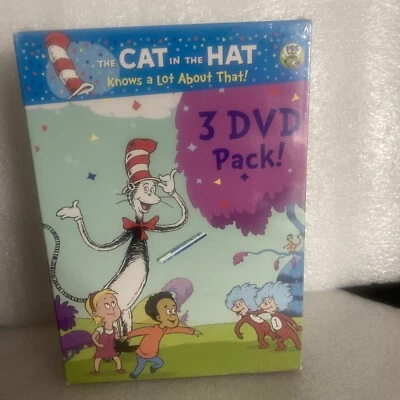 The Cat In The Hat Knows A Lot About That! 3 DVD pack New Sealed - Image 1 of 3