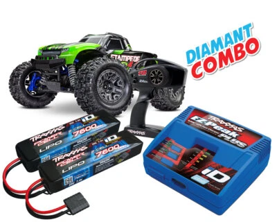 Traxxas Stampede 4x4 grün BL-2S Brushless Diamant Combo TRX67154-4-GRN-DIAMAN... - Bild 1 von 4