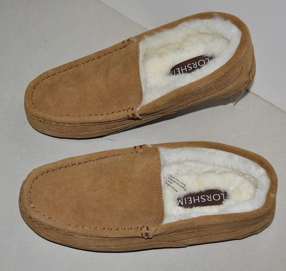 全新 男式 Florsheim 莫卡辛拖鞋 棕色 棕褐色 9M 美国,43 EU — 第 1/4 张图片