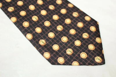 Gravata de seda TRUSSARDI feita na Itália F69252 - Imagem 1 de 4