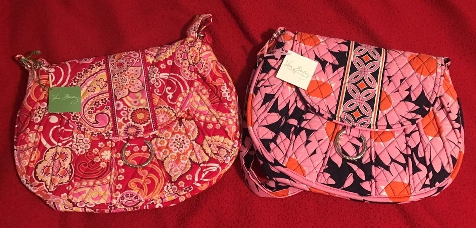 Vera Bradley Raspberry Fizz 马鞍 - 全新带标签 — 第 1/1 张图片