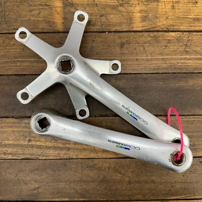 Vintage Shimano 600 Crank Set  172.5 mm Ultegra FC-6400 Tri Color  130 BCD B3 - Image 1 of 4