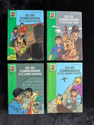 # lot 4 livres - LES SIX COMPAGNONS - P-J. Bonzon - Bibliothèque Verte - L1 - Photo 1/3