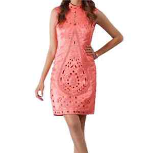 Nanette Lepore Women's Hes My Muse Cocktail Party Linen Dress Size 4 MSRP $595