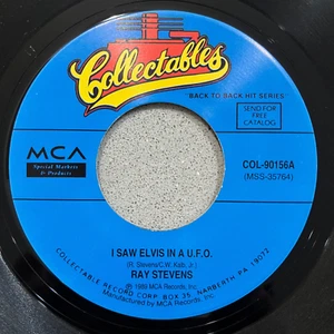 Vinyl Record 7" 45- Ray Stevens: People's Court 1986 + I Saw Elvis In A UFO 1989 - Picture 1 of 6