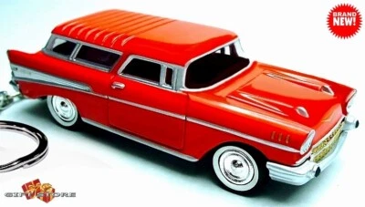 🎁🎁RARE KEYCHAIN RED 57 CHEVY NOMAD BELAIR CUSTOM Ltd Ed GREAT GIFT NOVELTY🎁🎁 - Image 1 of 4