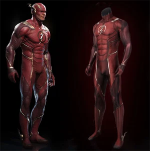 Injustice2 The Flash Cosplay Jumpsuits Bodysuit Halloween Party Costumes Suit - Picture 1 of 16