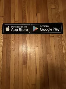 Apple App Store / Google Play Brand Exposure Car Magnet Signs 36” X 7” - Picture 1 of 1