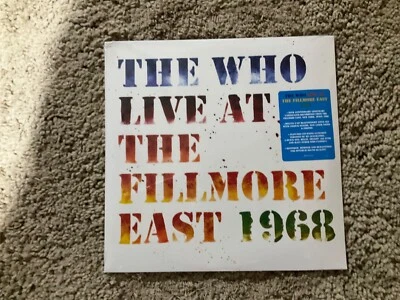 THE WHO LIVE AT THE FILLMORE EAST 1968 NEW Triple LP Sealed New Vinyl - Image 1 of 3