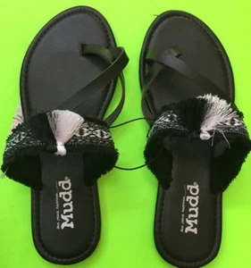 MUDD MUJER/ADOLESCENTE CRISS FESTIVAL ABATIBLE CON BORLA SANDALIA TALLA: PEQUEÑA 5/6 ¡NUEVA CON ETIQUETAS! - Imagen 1 de 6