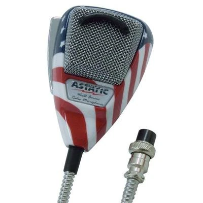 Noise Canceling Microphone - Astatic 636L-Stars and Stripes wired 6 Pin Magnum - Image 1 of 2