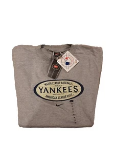 Nike New York Yankees T-Shirt Gray New NWT Size XL - Picture 1 of 8