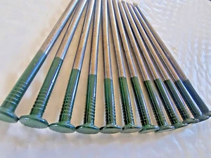 x100 Artificial Grass TURF Install 5" GREEN TOP Steel NAILS Pins Pegs Stakes USA - Picture 1 of 9