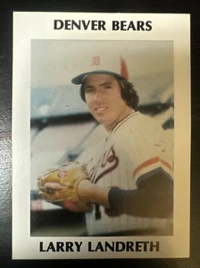 Larry Landreth 1978 Bubble Up Tieffel & Associates Denver Bears Rare Minors - Picture 1 of 2