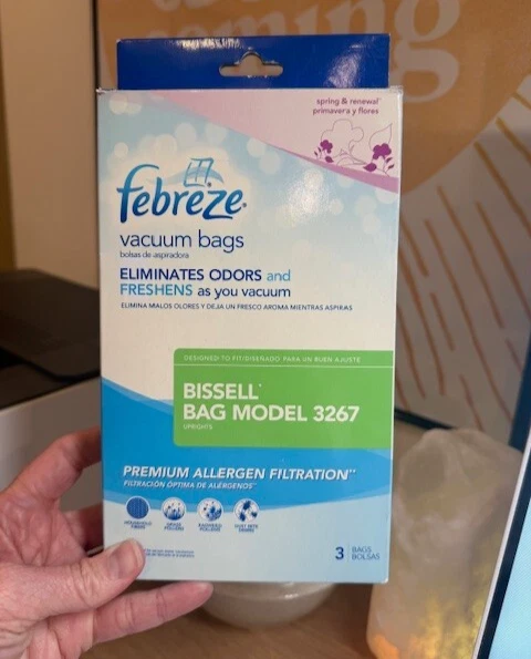 3PK FEBREZE/BISSELL 3863 6221 VAC UPRIGHT, PAPER BAGS, 32671 - Image 1 of 1