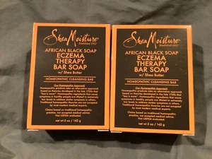 2 barrette sapone nero africano idratazione karitè eczema terapia bar con burro di karitè - Foto 1 di 1