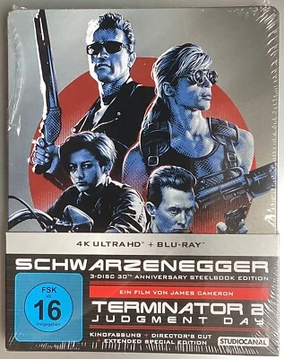 *Terminator 2-Judgment Day*limited 4K UHD Steelbook*3D*Blu-ray*3 Discs*rar*neu* - Bild 1 von 3