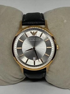 Emporio Armani Classic AR-2464 Women's Black Leather Analog Dial Watch EY159 - Picture 1 of 12