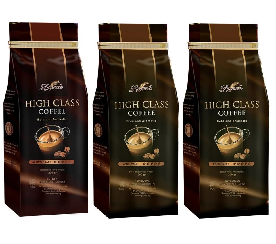 Grano tostado Luwak Coffee High Class 200 g EE. UU. Free Tax Foto 1 de 1