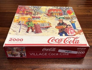 2010 Coca-Cola "Village" 2000 Piece Puzzle Springbok by Tom Antonishak Complete - Picture 1 of 7