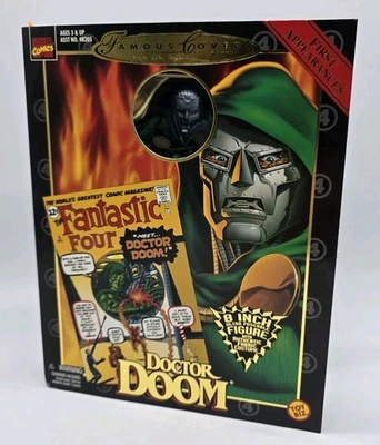 Figura de acción ToyBiz Marvel Doctor Doom famosa serie de portadas 8" nueva en caja 1998 Foto 1 de 4