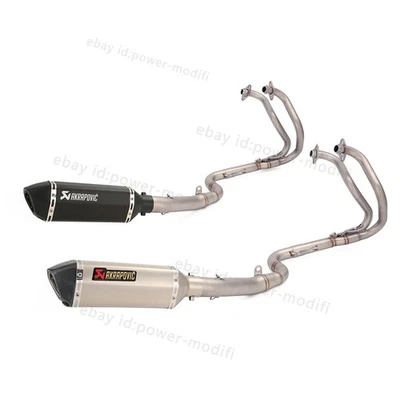 Tubo de cabezal silenciador sistema de escape completo para Kawasaki Ninja 300 Z250 2013-2016 Foto 1 de 4